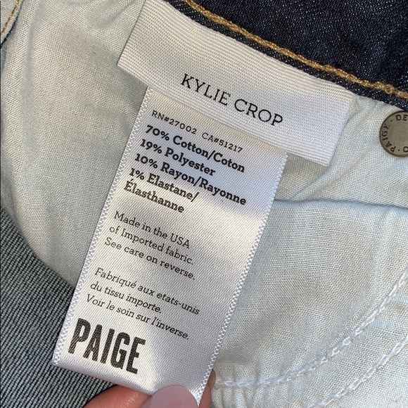 PAIGE Kylie Crop Skinny Jeans Size 25 - Picture 4 of 8